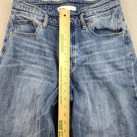 KanCan Womens Button Fly Size 29 Denim Cut Off High Rise Bermuda Jean Shorts - Picture 7 of 11